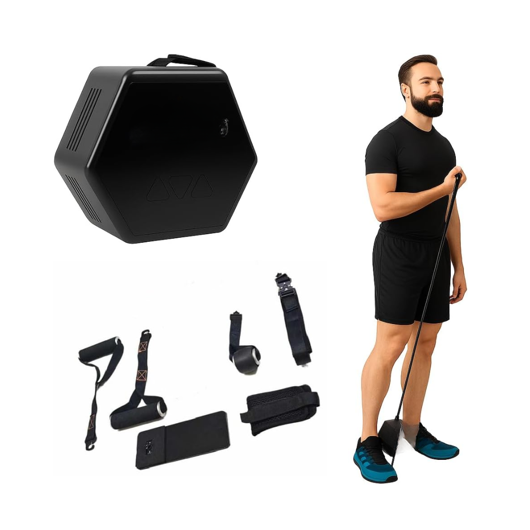 Portable digital cable home gym unit