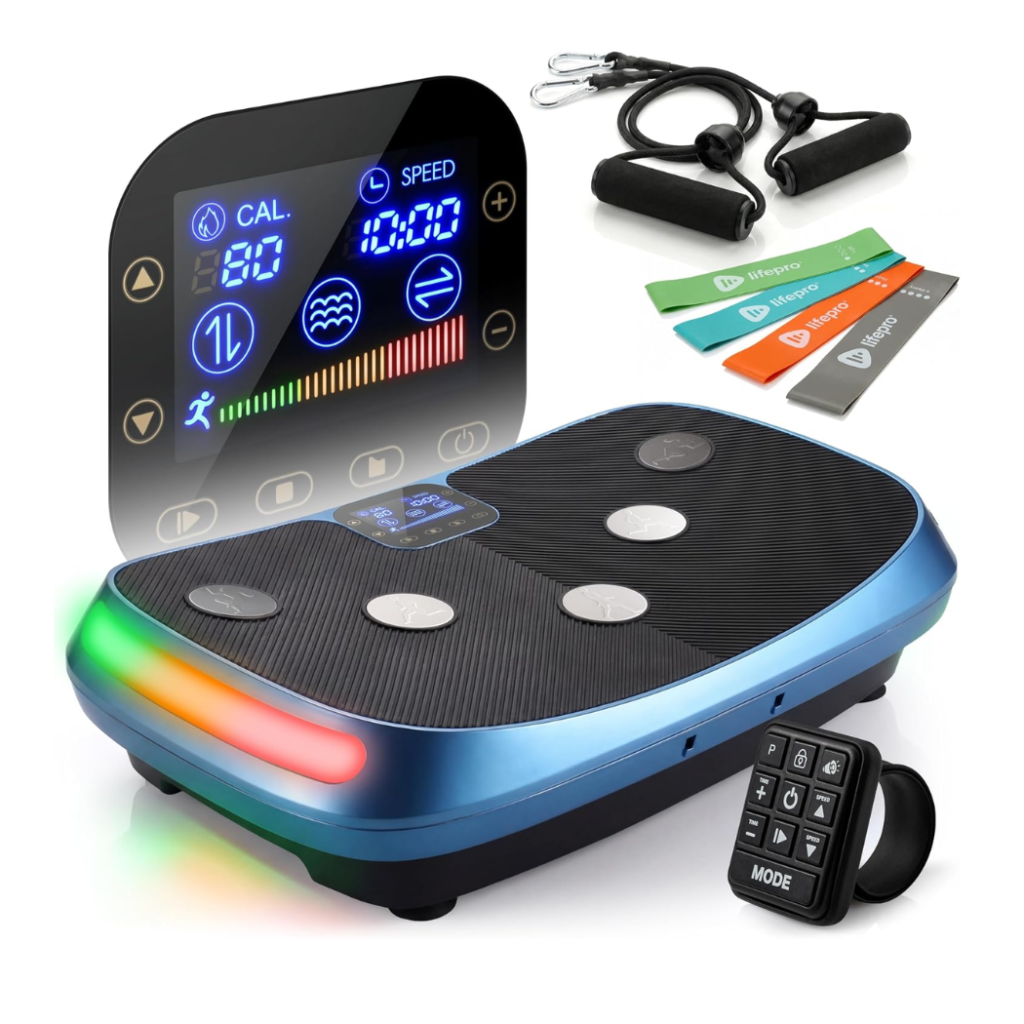 4D Vibration Plate Exercise Machine with 7 Training Modes
